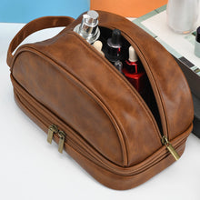 Load image into Gallery viewer, Portable Pu Leather Cosmetic Bag (Various Colors)