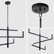 Load image into Gallery viewer, Optical 6-Light Stacked Chandelier