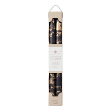Load image into Gallery viewer, 12" Decorative Taper Candles Set of 2 | Graphite w/Gold