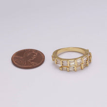 Load image into Gallery viewer, Gold Filled Baguette Eternity Ring