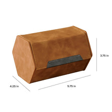 Load image into Gallery viewer, 2-Slot Travel Watch Roll (Brown)