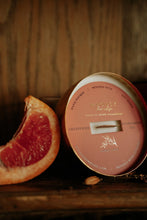 Load image into Gallery viewer, Grapefruit & Cardamom Tea Solid Brass 14oz Pure Soy Candle