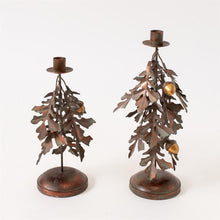Load image into Gallery viewer, Harvest Oak Taper Holder (2 Sizes)