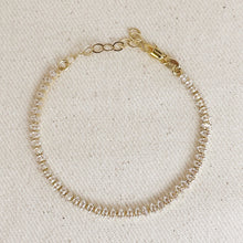 Load image into Gallery viewer, 18k Gold Filled 4mm Marquise Tennis Bracelet