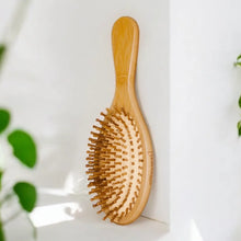 Load image into Gallery viewer, Bamboo Paddle Hairbrush (Round)