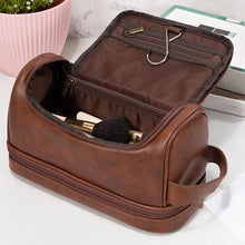 Load image into Gallery viewer, Simple Portable Pu Leather Cosmetic Bag
