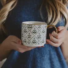 Load image into Gallery viewer, Floral Quilt Coffee Mug