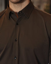 Load image into Gallery viewer, Black Grey Textured Long-Sleeve Shirt