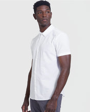 Load image into Gallery viewer, Short Sleeve Button Up Shirt Commuter White