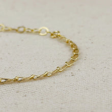 Load image into Gallery viewer, 18k Gold Filled 3mm Fancy Chain Bracelet