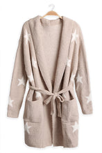 Load image into Gallery viewer, Star Pattern Soft Robe with Front Pockets
