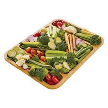 Load image into Gallery viewer, Build-A-Board Bamboo Serving Board w/Three Compartments & Locking Lid 12" x 16"