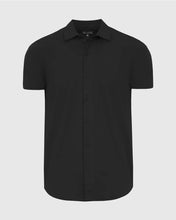 Load image into Gallery viewer, Short Sleeve Button Up Shirt Commuter Black