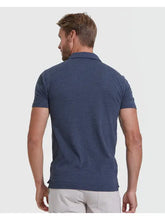 Load image into Gallery viewer, Short Sleeve Shirt Active Polo Heather Navy True Classic