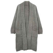 Load image into Gallery viewer, Knitted Shawl Collar Long Cardigan (Various Colors)