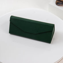 Load image into Gallery viewer, Emerald Green Hard Shell Folding Glasses Case