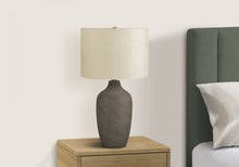 Load image into Gallery viewer, Gray Resin Contemporary Table Lamp