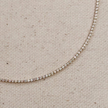 Load image into Gallery viewer, 18k Gold Filled 1.2mm Cz Tennis Bracelet