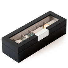 Load image into Gallery viewer, Modern Clip Watch Box Black 6 Slot