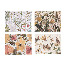 Load image into Gallery viewer, Greens and Flowers Notecards with Envelopes - Set of 16