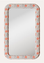 Load image into Gallery viewer, Floral Textile Framed Mirror
