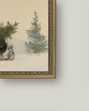 Load image into Gallery viewer, Classic Sleigh Framed Art 10x8