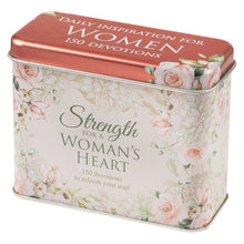 Load image into Gallery viewer, Cards in Tin Strength for a Woman's Heart