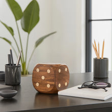 Load image into Gallery viewer, Mango Wood Dice Box Game Set