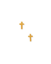 Load image into Gallery viewer, Screwback Stud Earrings - Catherine Cross Gold