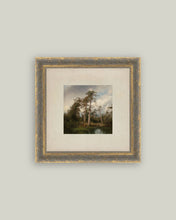 Load image into Gallery viewer, Live Oaks with Deer Framed Antique Art (Various Sizes)