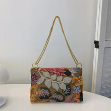 Load image into Gallery viewer, Embroidered Sequin Hand-Held Chain Bag