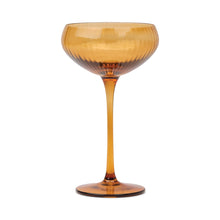 Load image into Gallery viewer, The Lou Coupe Glass Amber (Set of 2)