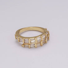 Load image into Gallery viewer, Gold Filled Baguette Eternity Ring
