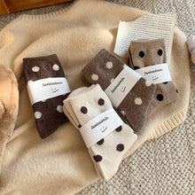 Load image into Gallery viewer, Color Block Thicken Polka Dot Socks (Various Colors)