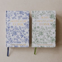 Load image into Gallery viewer, Blue Delft One Line A Day Fabric Journal