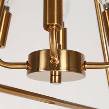 Load image into Gallery viewer, Eskiltu 4-Light Brass Chandelier