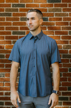 Load image into Gallery viewer, Slate Mini Diamonds Short-Sleeve Shirt