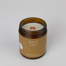 Load image into Gallery viewer, Spiced Latte Essential Oil Natural Beeswax Jar Candle