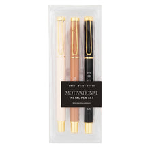 Load image into Gallery viewer, Motivational Metal Pen Set