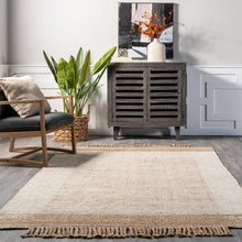 Load image into Gallery viewer, Fletcher Casual Jute Middle Tassel Area Rug (Various Sizes)