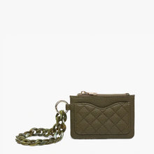 Load image into Gallery viewer, Rhodes Quilted Wallet w/ Chain Bangle (Various Colors)