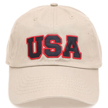 Load image into Gallery viewer, USA Patched Cotton Cap (Various Colors)