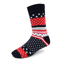 Load image into Gallery viewer, Men's USA Patriotic Novelty Socks