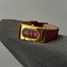 Load image into Gallery viewer, Retro Gold Tone Rectangle Quartz Watch (Various Colors)
