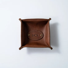 Load image into Gallery viewer, The Monticello Fine Leather Desk Valet Caddy Tray | Holtz Leather Co.