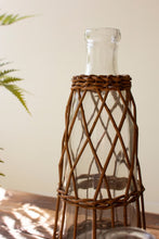 Load image into Gallery viewer, Wicker Wrapped Glass Bud Vase (3 Styles)