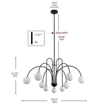 Load image into Gallery viewer, Calay Glass Chandelier
