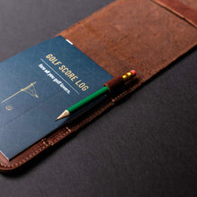 Load image into Gallery viewer, Fine Leather Golf Scorecard Holder Golf Logbook | Holtz Leather Co.