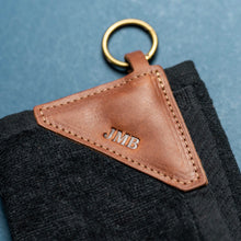 Load image into Gallery viewer, Fine Leather Tabbed Golf Towel with Magnet & Carabiner | Holtz Leather Co.