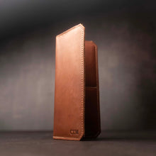 Load image into Gallery viewer, The Maverick Leather Coat Pocket Long Trucker Bifold Wallet | Holtz Leather Co.